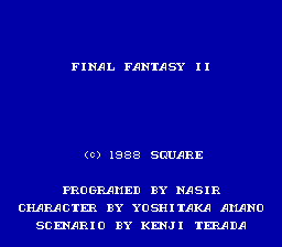 Final Fantasy II (English by Chaos Rush) Title Screen